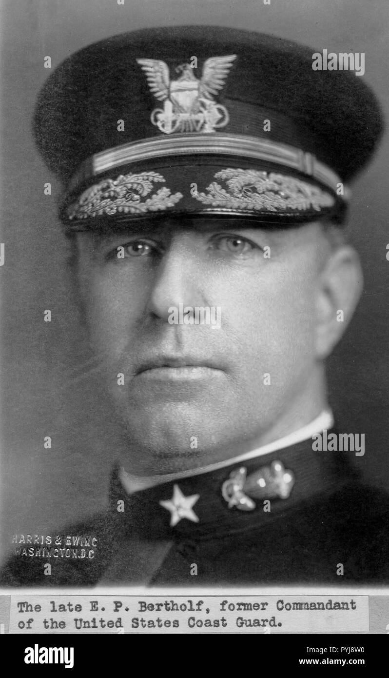 Photograph of Ellsworth P. Bertholf Coast Guard, former commadant Stock