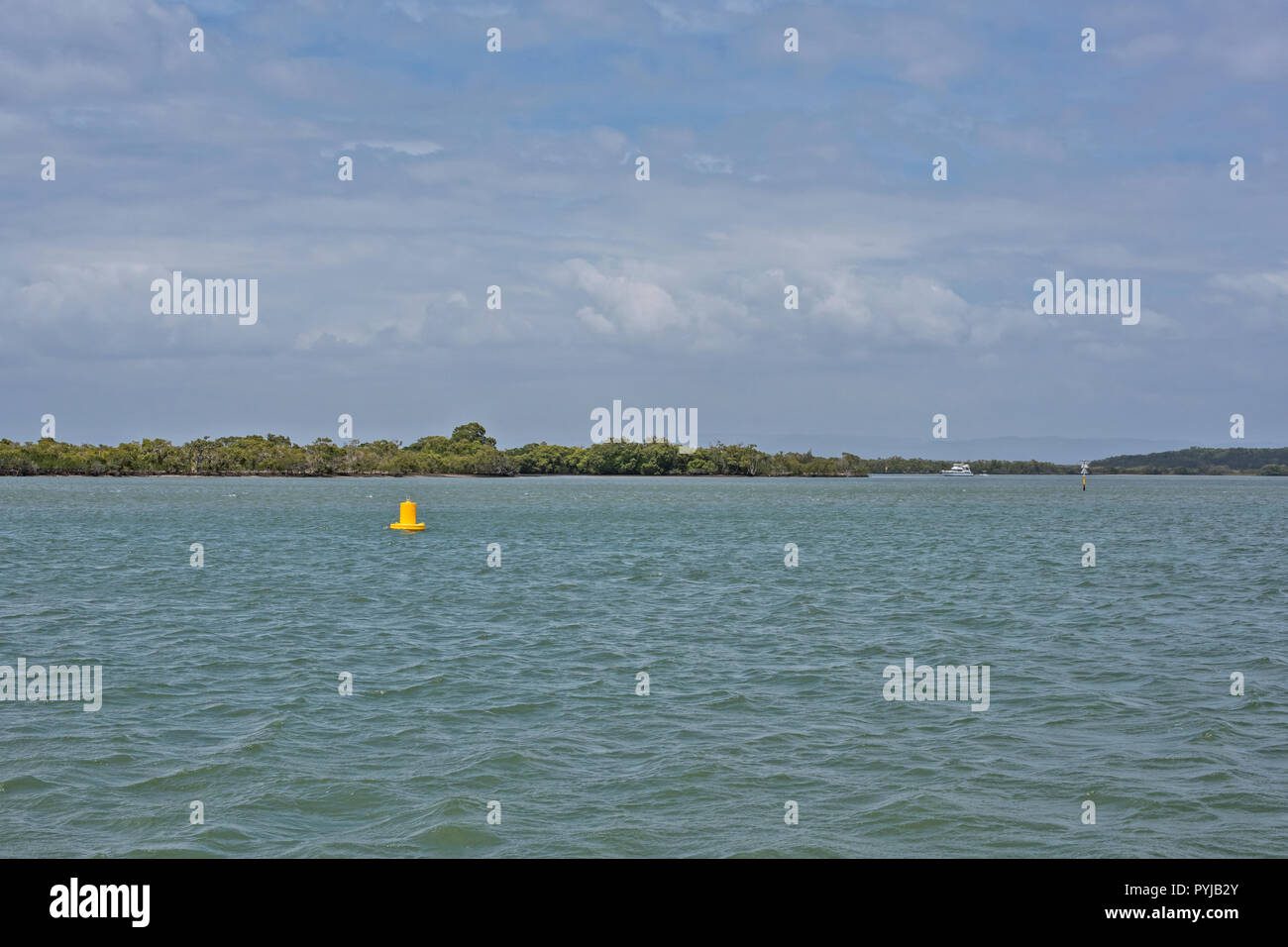 Navigation marker, Moreton Bay, Queensland, Australia Stock Photo Alamy