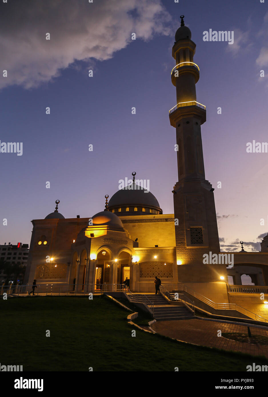 photo of Al-Hasaina Mosque, Gaza City Stock Photo