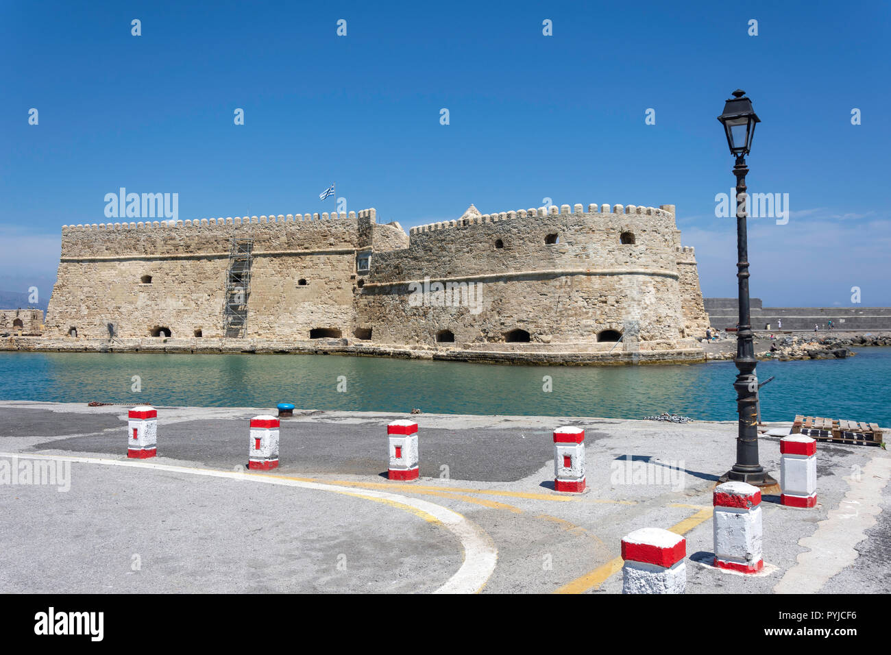 Venetian Castle (Castello a Mare), Heraklion (Irakleio), Irakleio Region, Crete (Kriti), Greece Stock Photo