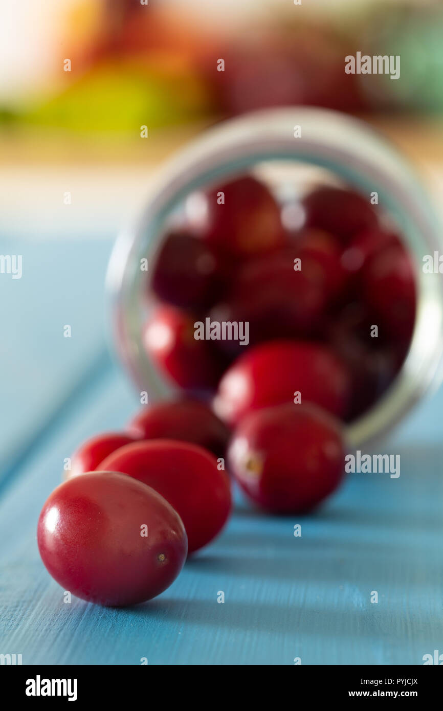 Fresh cranberry on the table Stock Photo