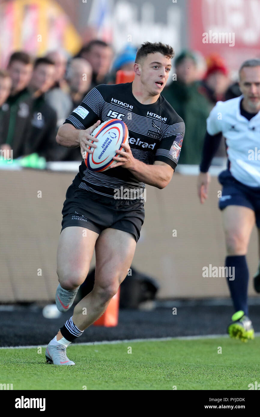 Newcastle Falcons Adam Radwan During The Premiership Rugby Cup Match At Kingston Park Newcastle Press Association Photo Picture Date Sunday October 28 2018 See Pa Story Rugbyu Newcastle Photo Credit Should Read