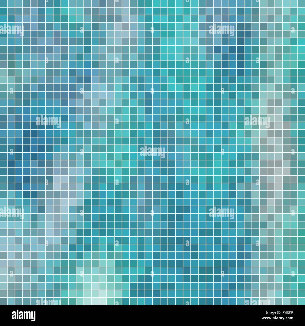 abstract vector square pixel mosaic background - light blue Stock ...