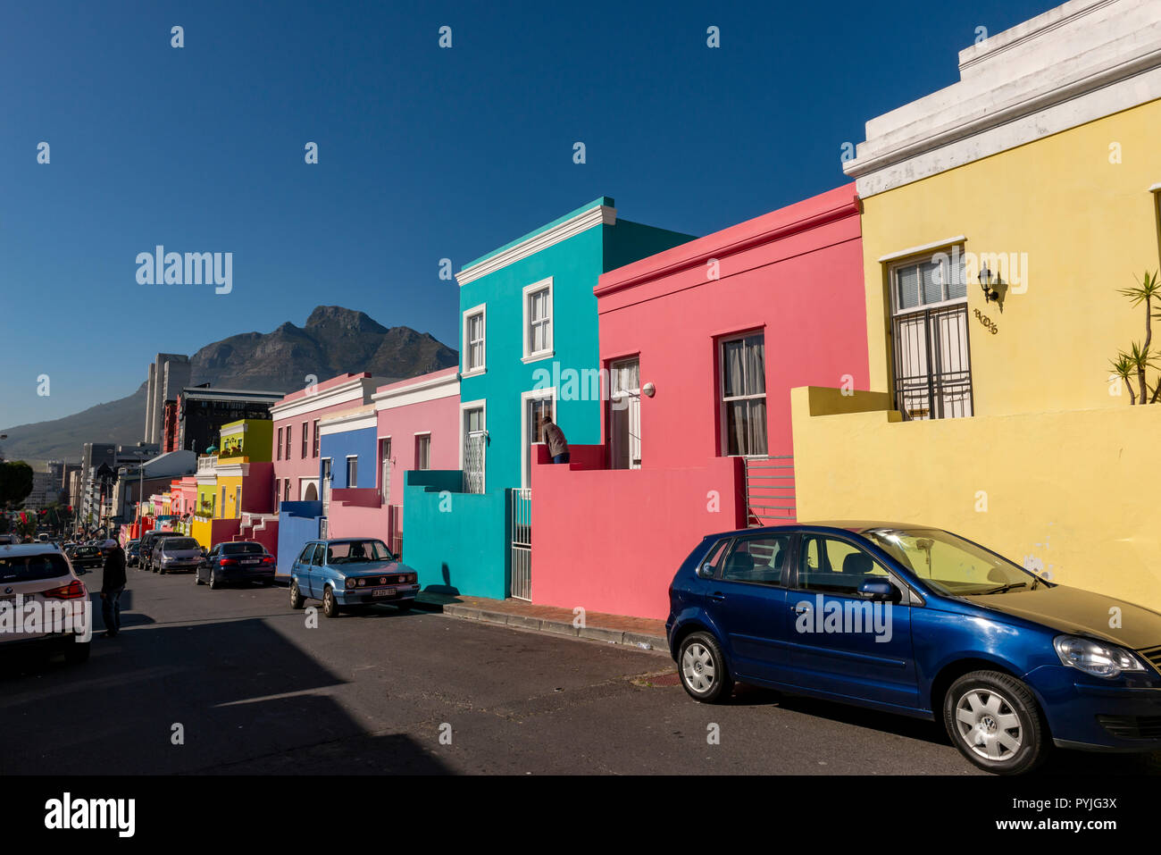 Coloured Houses, Cape Town, South Africa Stock Photo Alamy