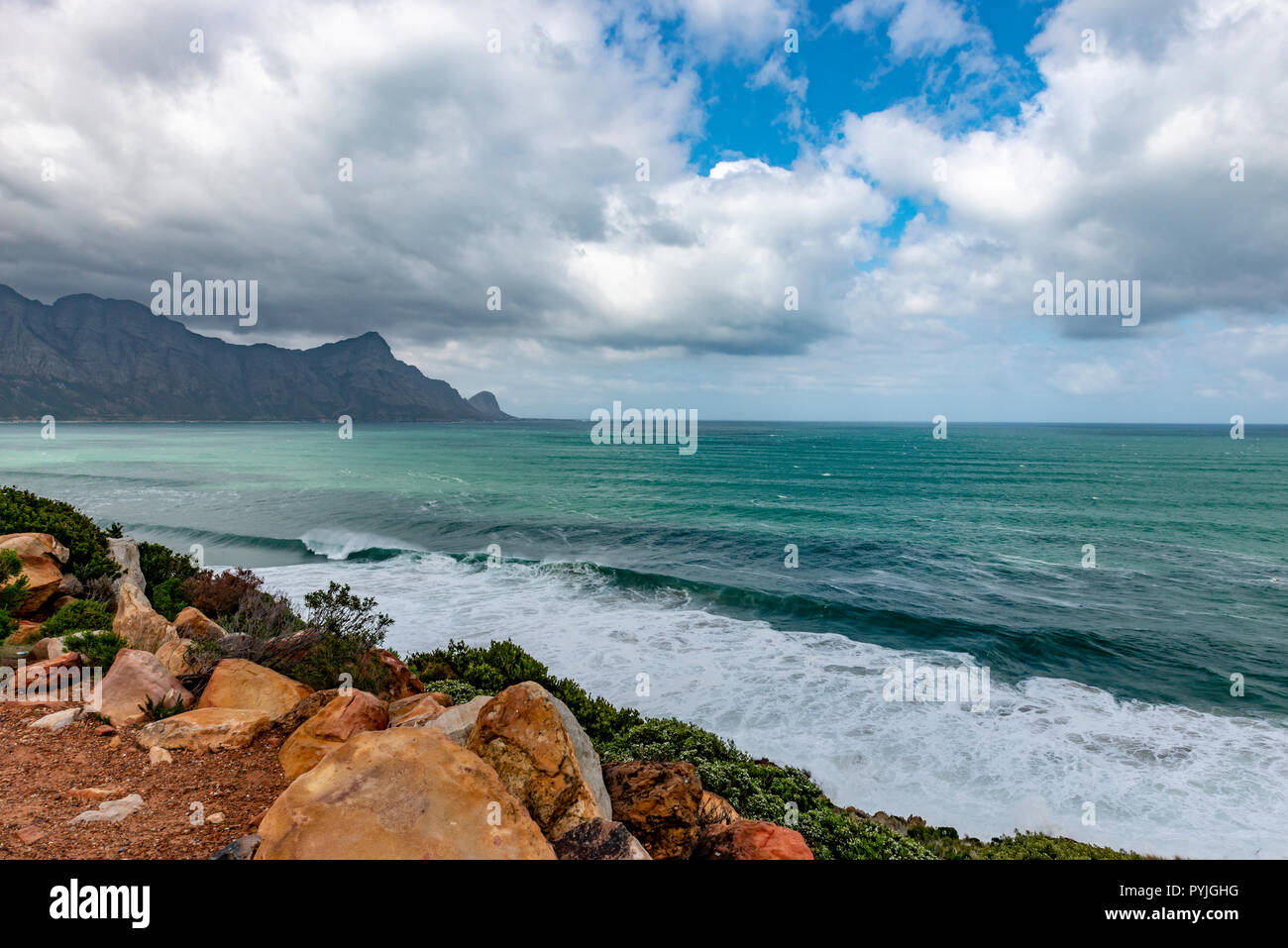 Whale Watching area in Hermanus, South Africa Stock Photo