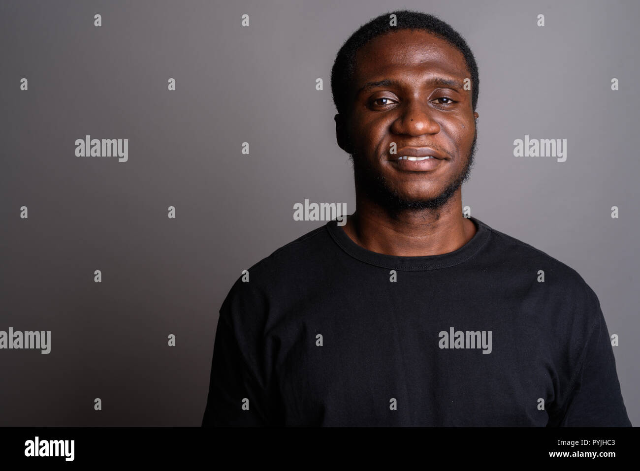 Black african man face close up hi-res stock photography and images - Alamy