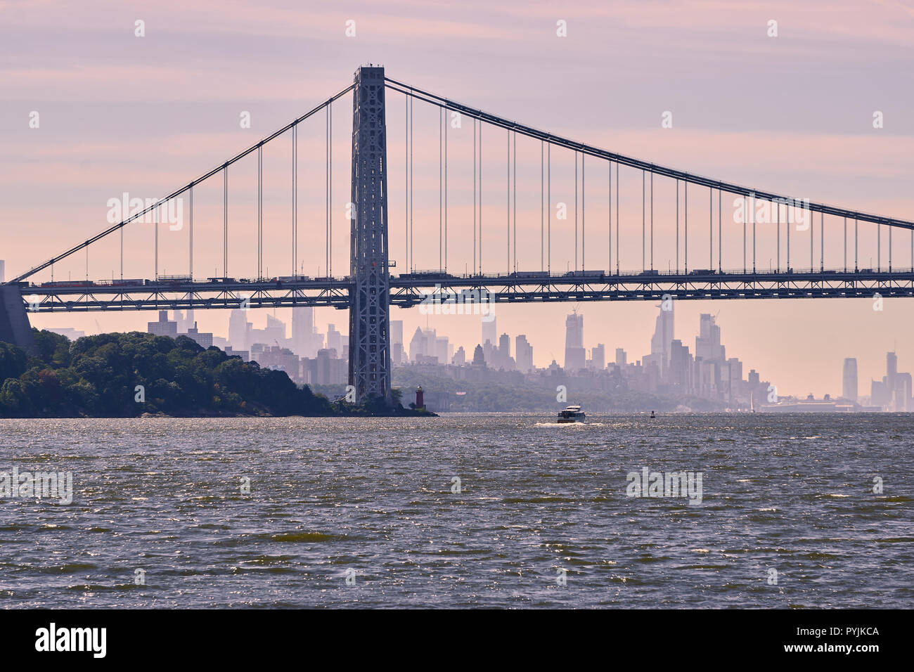 George Washington Bridge in New york Stock Photo