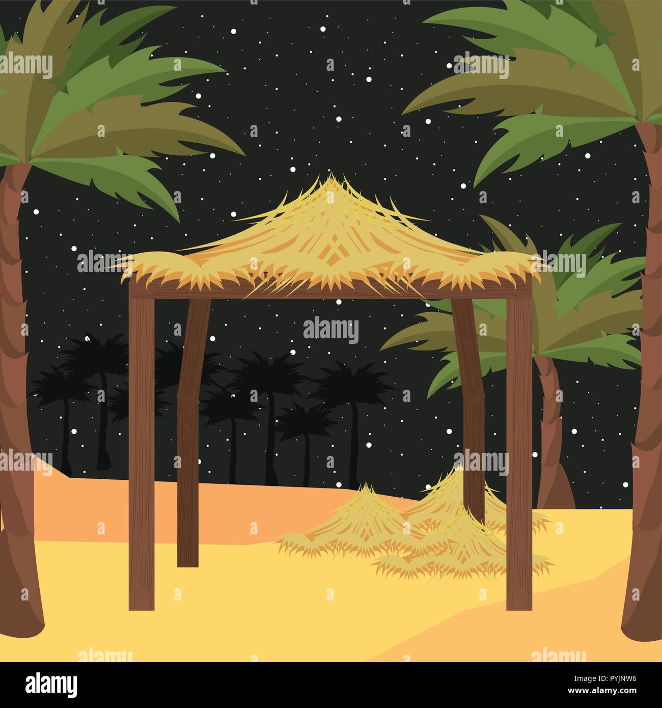 manger traditional scene Stock Vector Image &amp; Art - Alamy