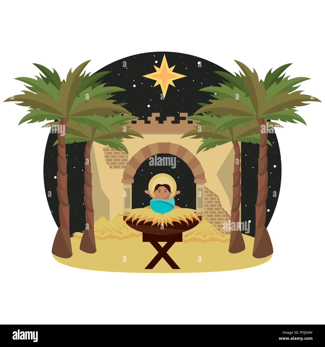 Traditional Christian Christmas Stock Vector Image & Art - Alamy