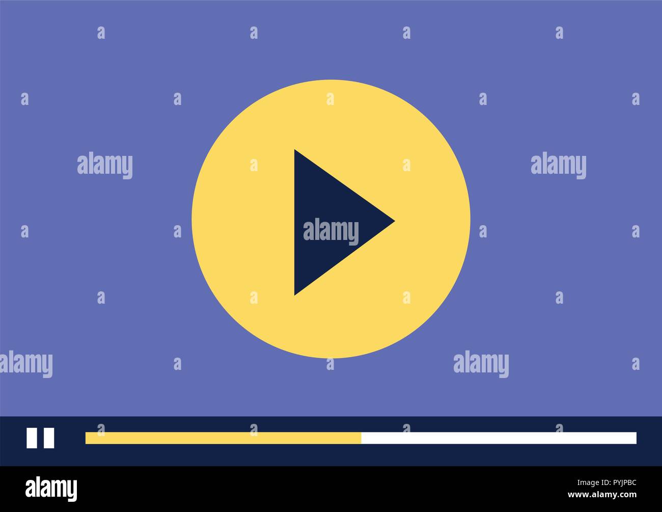 screen video player social media Stock Vector Image & Art - Alamy