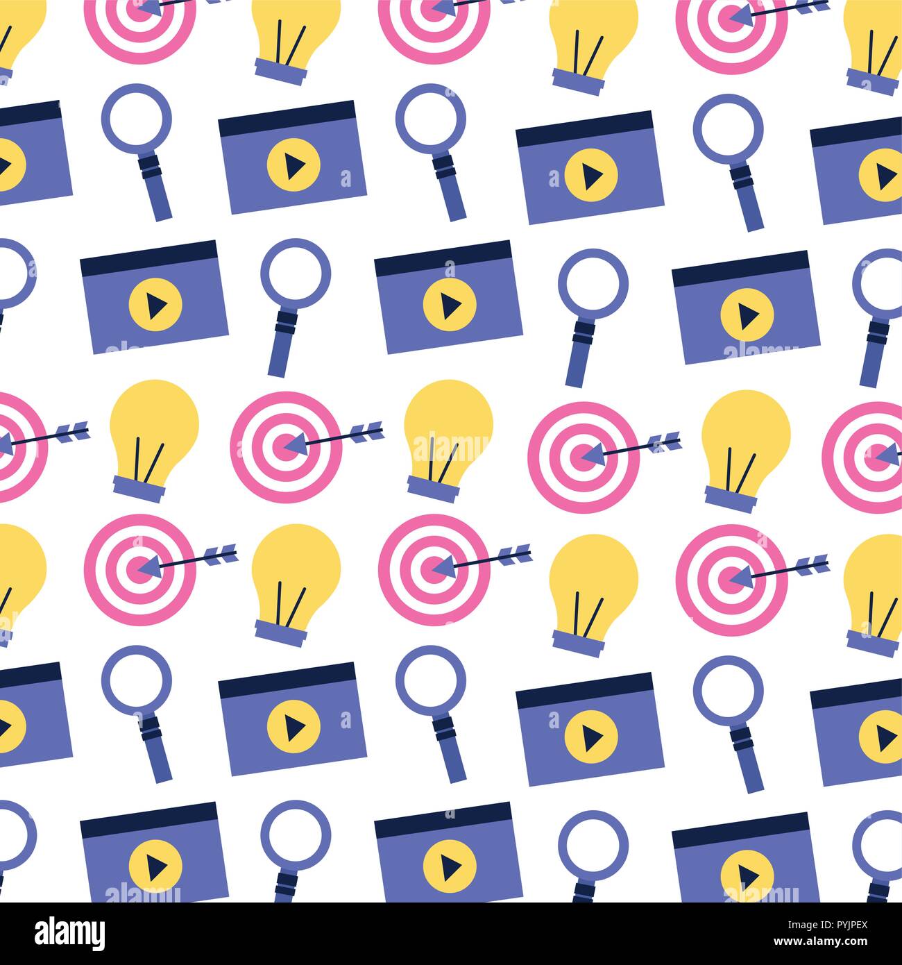 video target bulb video social media Stock Vector Image & Art - Alamy