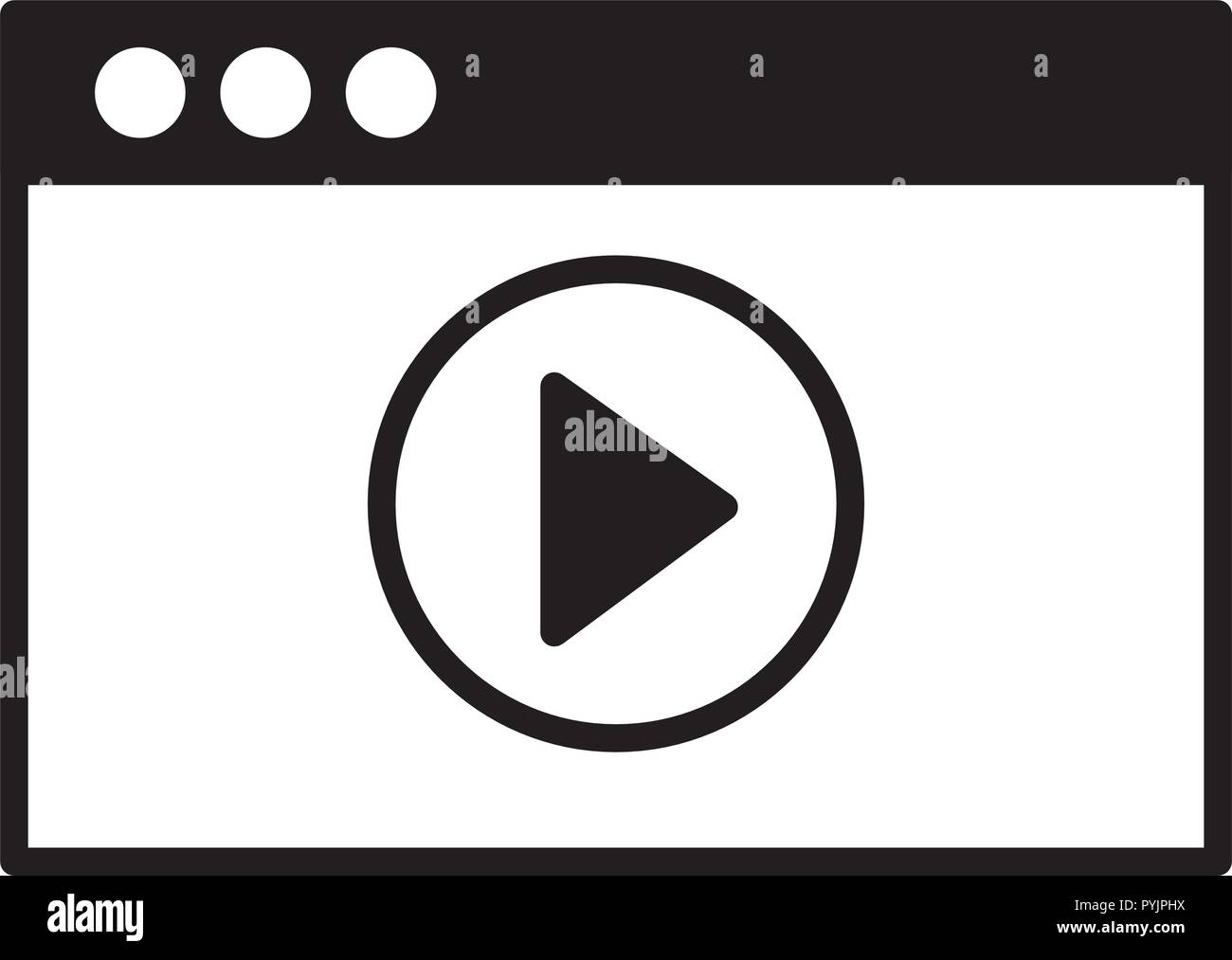 screen video player social media Stock Vector Image & Art - Alamy