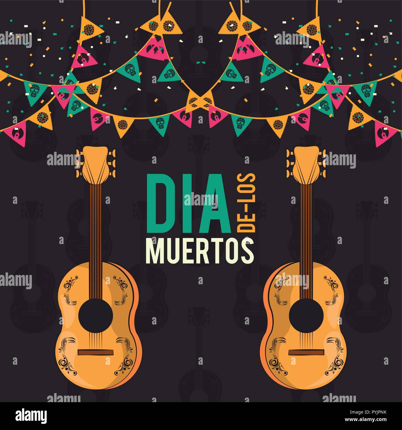 Day of the Dead card Stock Vector Image & Art - Alamy