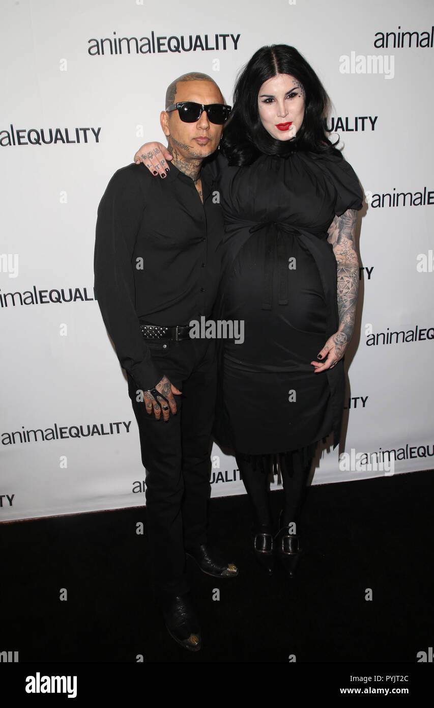 Beverly Hills, Ca. 27th Oct, 2018. Kat Von D, Rafael Reyes, At Animal