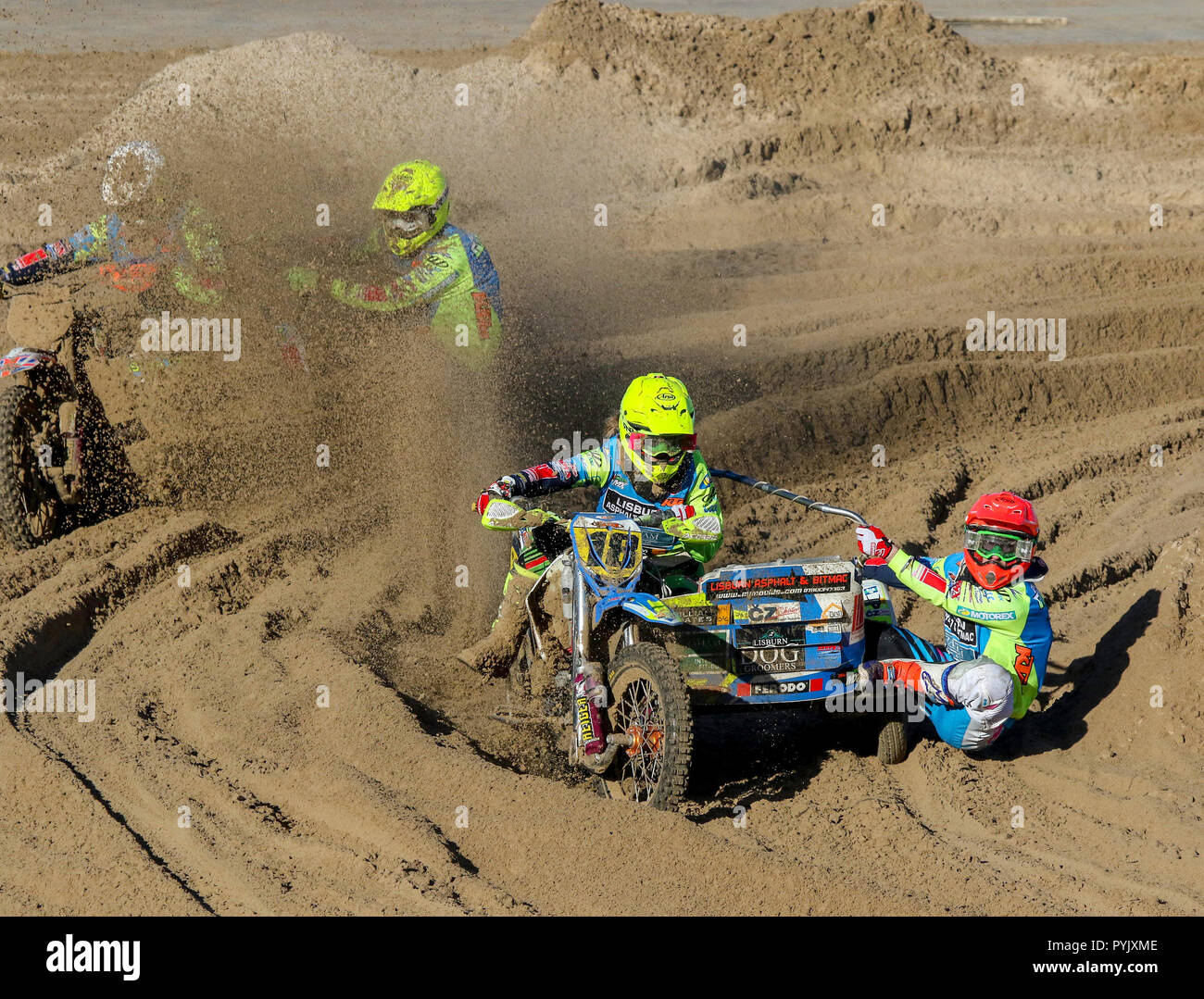 Portrush beach motorbike races hi-res stock photography and images - Alamy