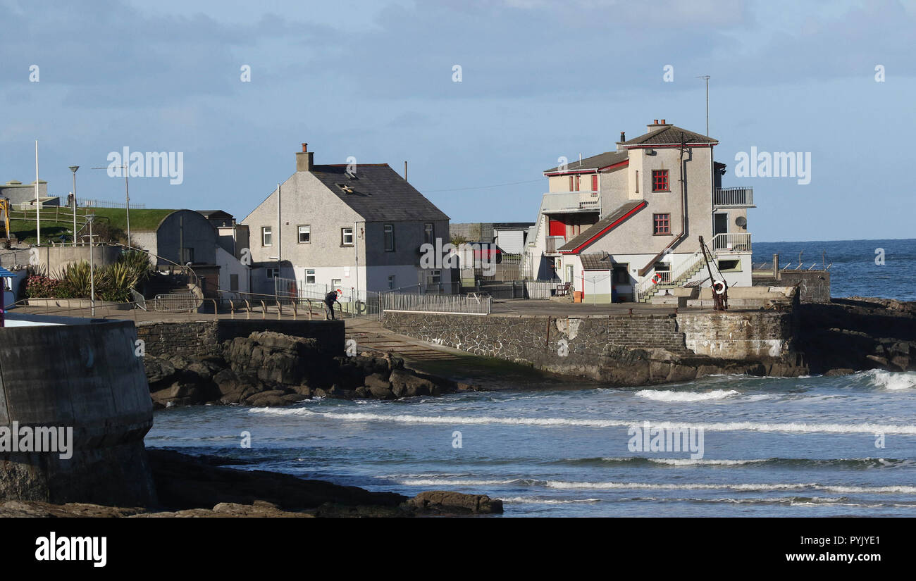 Portrush County Antrim Northern Ireland Uk Weather A Glorious Day Despite The Cold On Northern Irelands North West Coast Portrush County Antrim Northern Ireland Uk Weather A Glorious Day Despite The Cold On Northern Irelands North West Coast