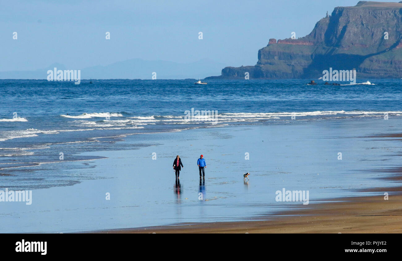 Portrush County Antrim Northern Ireland Uk Weather A Glorious Day Despite The Cold On Northern Irelands North West Coast Portrush County Antrim Northern Ireland Uk Weather A Glorious Day Despite The Cold On Northern Irelands North West Coast