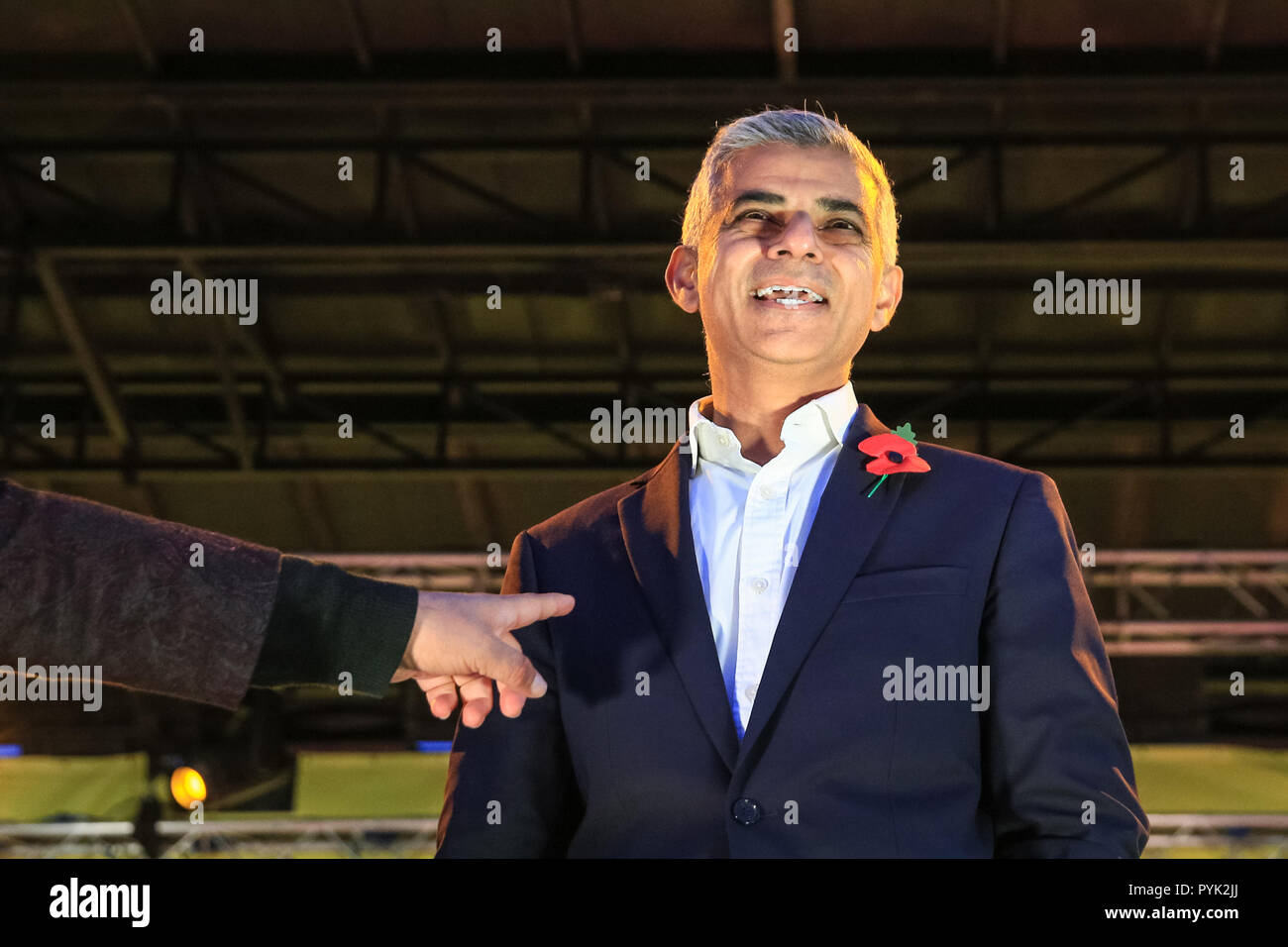 Trafalgar Square London Uk 28th Oct 2018 Mayor Of London Sadiq