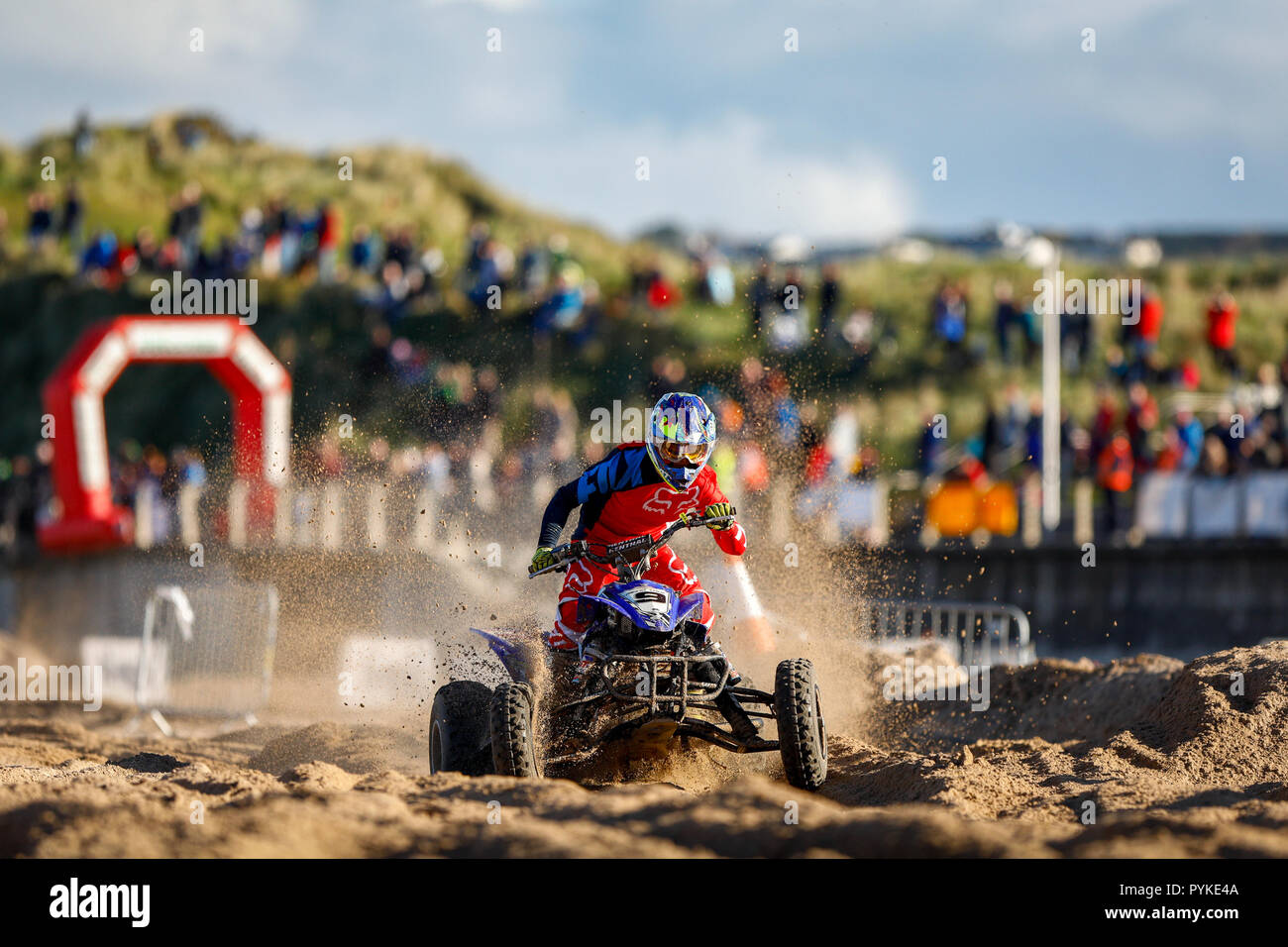 Portrush, Northern Ireland. Sunday 28 October, 2018 Action from the ...
