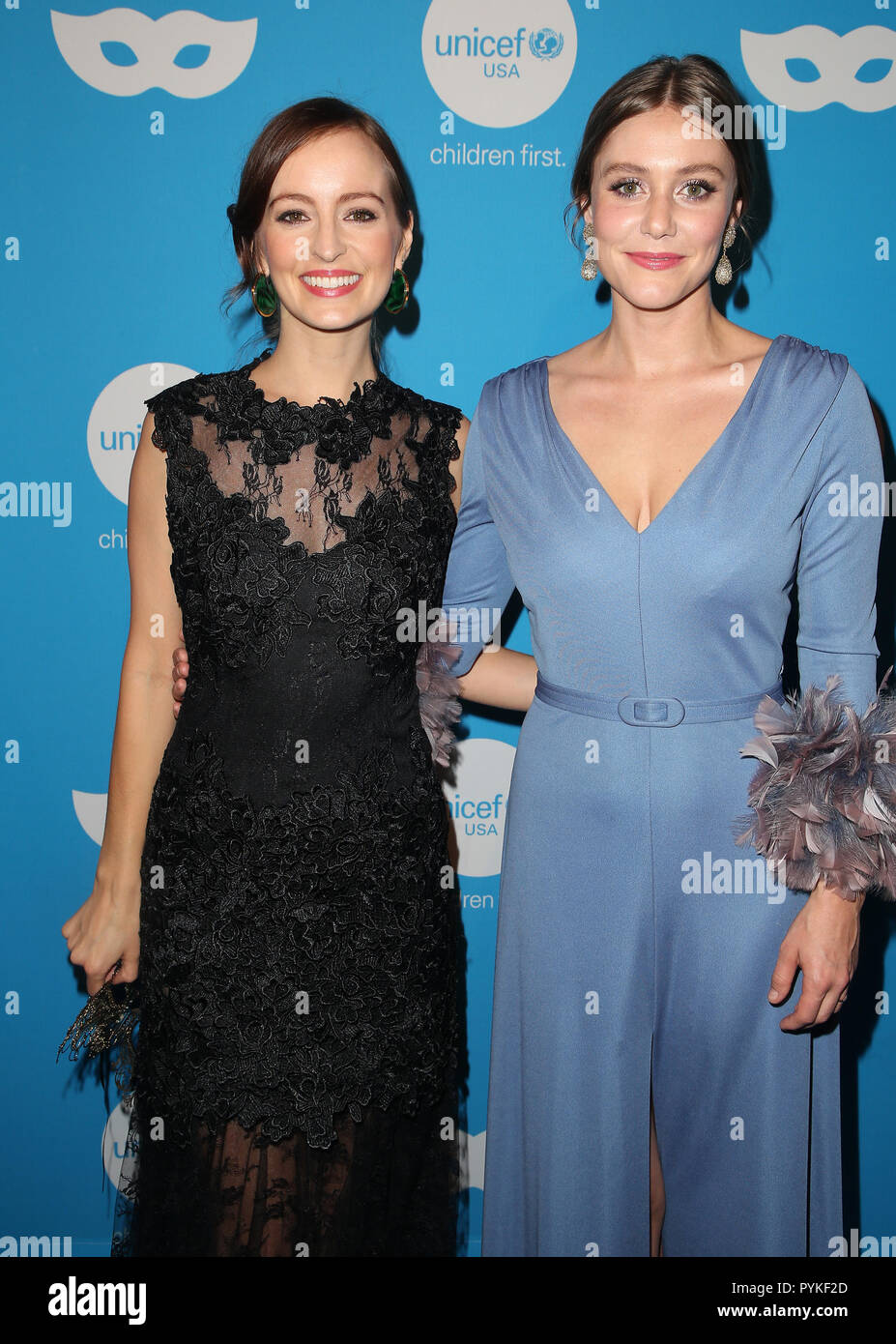 October 25, 2018 - Los Angeles, California, U.S. - Ahna O'Reilly, Julianna Guill during arrivals for the 6th Annual UNICEF Masquerade Ball. (Credit Image: © Faye Sadou/AdMedia via ZUMA Wire) Stock Photo