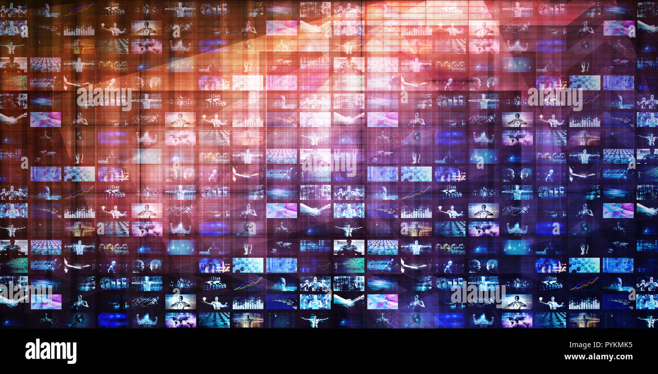 Digital Abstract Background with Multimedia Technology Art Stock Photo ...