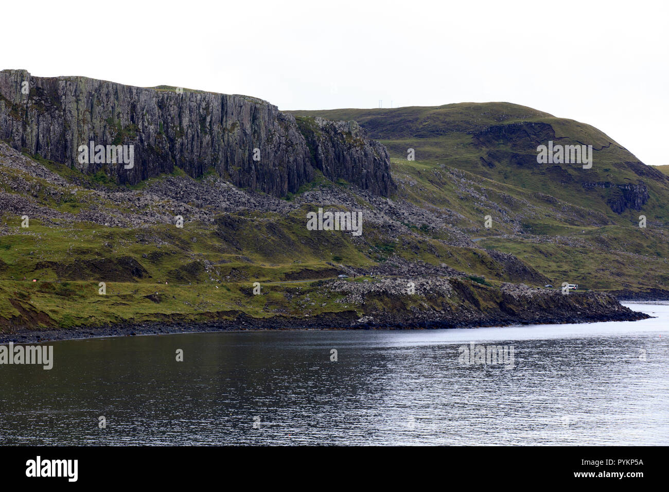 The landscape near Kilt Rock View point, Portree, Isle of Skye, Inner ...