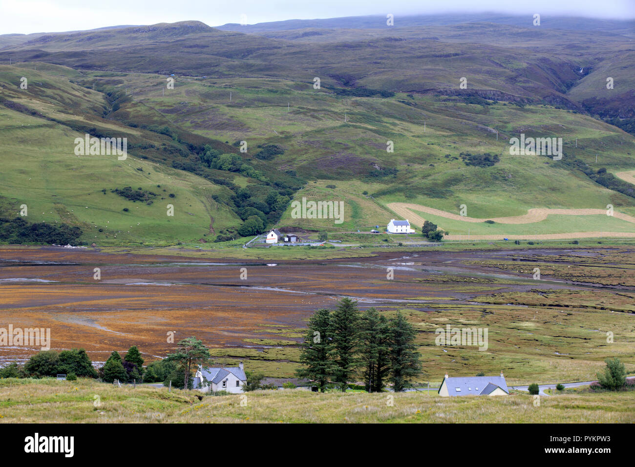Typical landscape of Scotland, Isle of Skye, Inner Hebrides, Scotland, United Kingdom Stock Photo