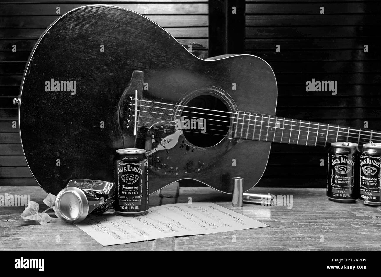Blues Guitar Stock Photo