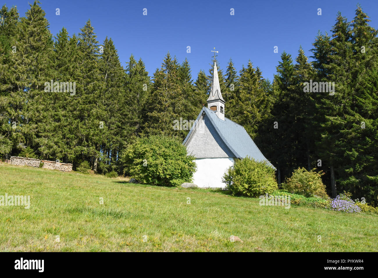 St Martin's Chapel, Furtwangen im Schwarzwald, Baden-Wurttemberg, Germany Stock Photo
