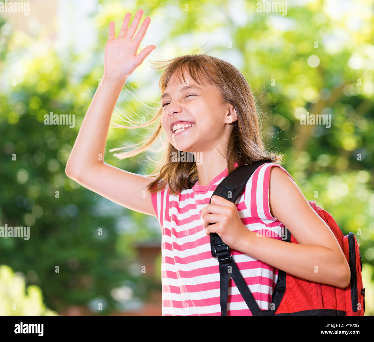Girl back to school Stock Photo Alamy