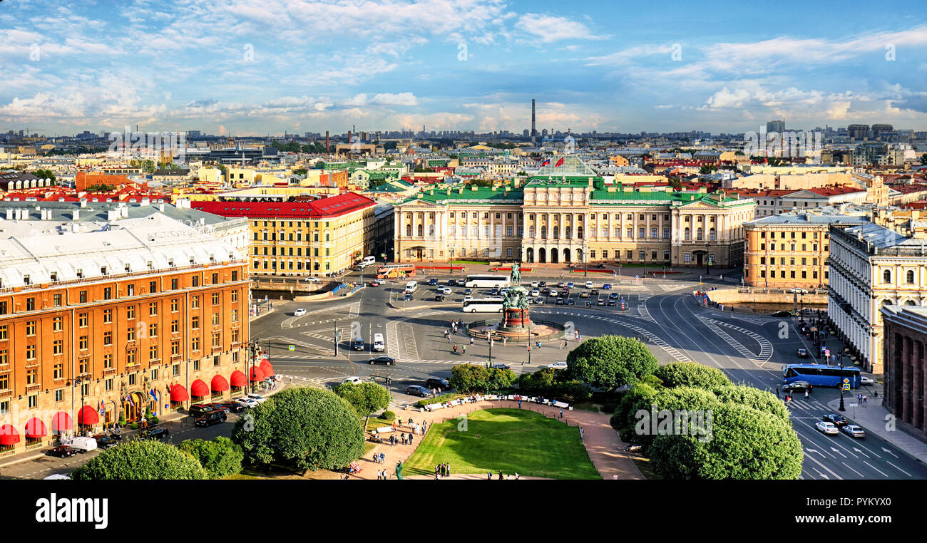 Saint Petersburg cityscape at day, Russia Stock Photo