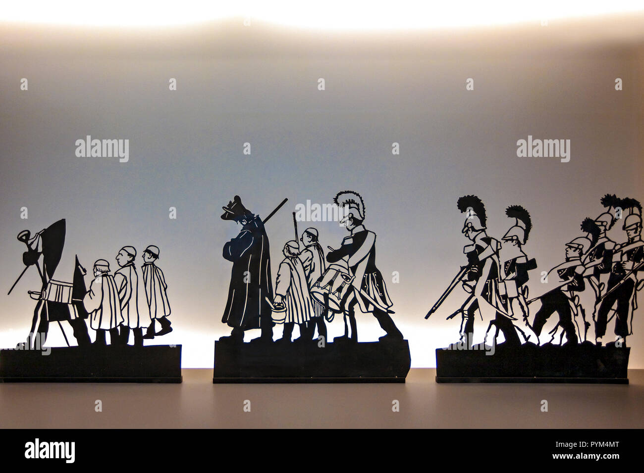 France,Paris,masterpieces of  the Chat Noire Shadow theatre in the D'Orsay museum Stock Photo