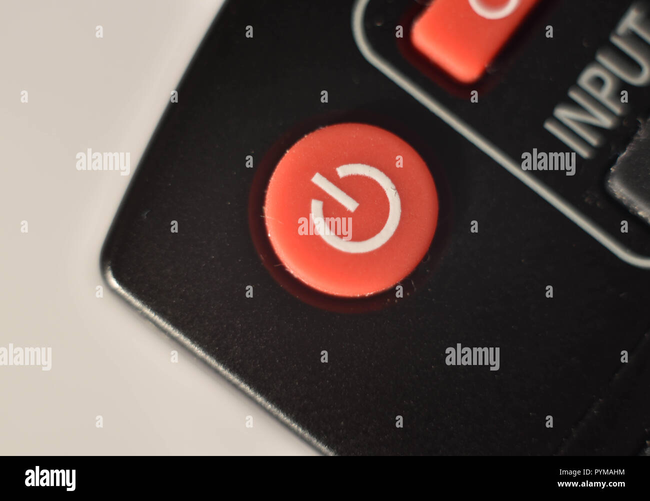 remote control stop button Stock Photo
