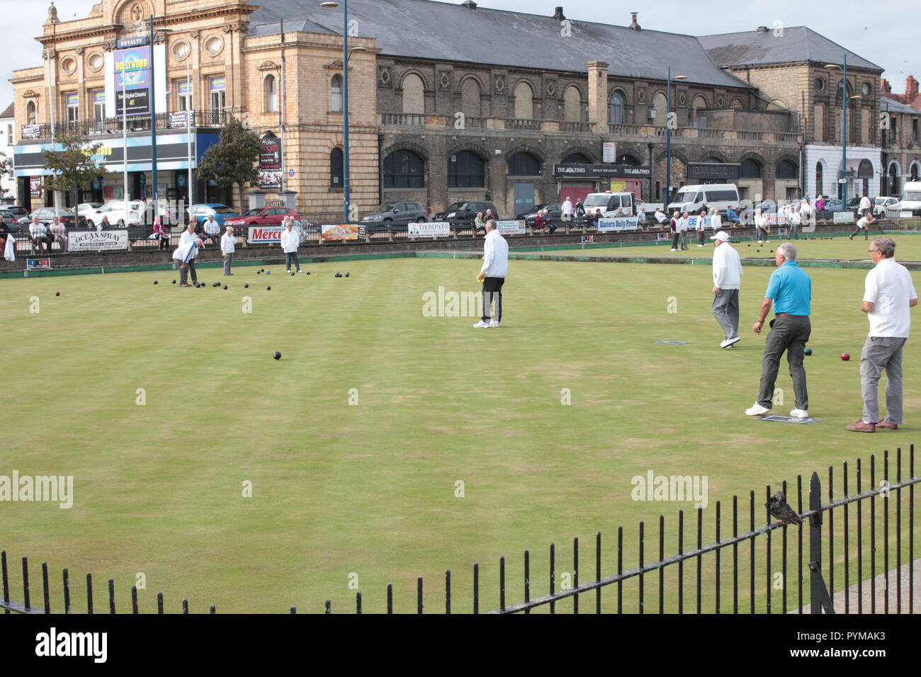 People lawn bowls Stock Photo
