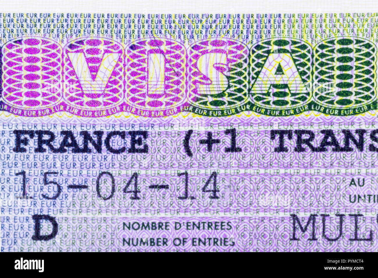 Schengen visa passport stamp hires stock photography and images Alamy