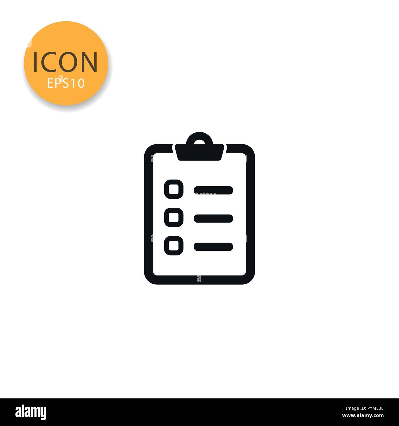 Survey icon black website Stock Vector Images - Alamy