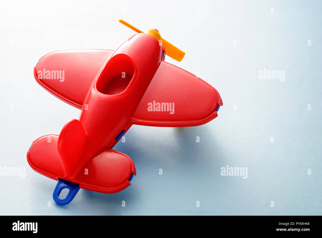Red children's plane Stock Photo