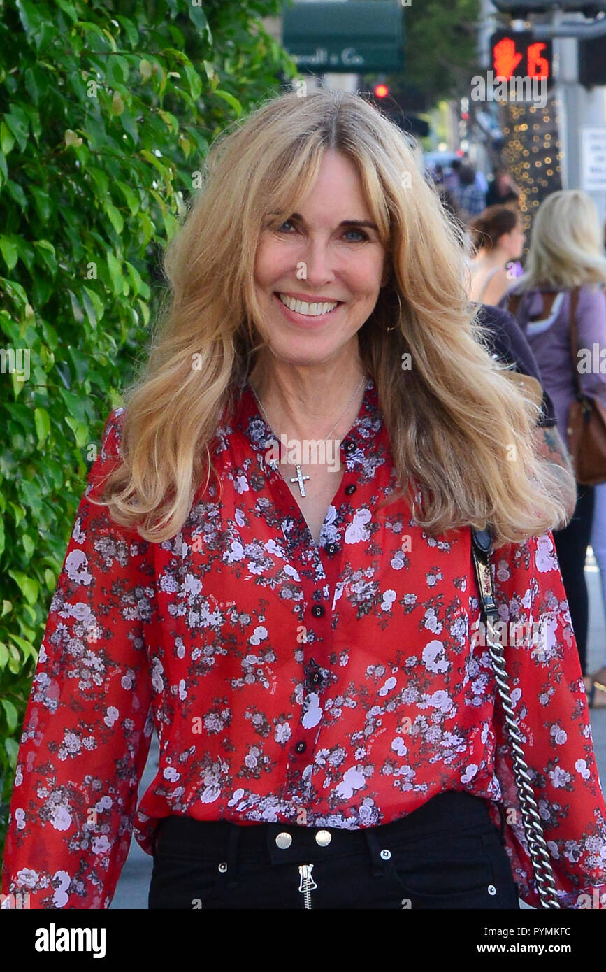 Alana Stewart Looking Years Below Her Age While Out for lunch at "E. Baldi" In Beverly Hills