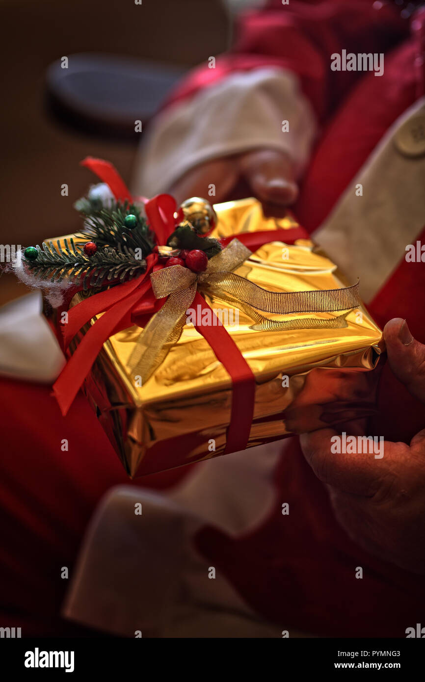 gift from a Santa Claus Stock Photo - Alamy