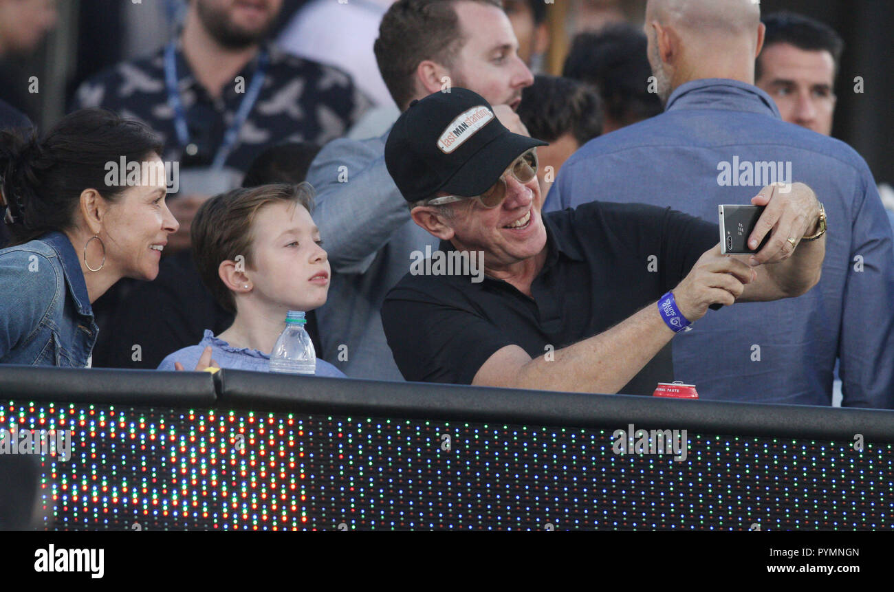 Celebrities at the Los Angeles Rams game. The Los Angeles Rams defeated the  Minnesota Vikings by the final score of 38-31 at the Los Angeles Memorial  Coliseum in Los Angeles CA. Featuring: