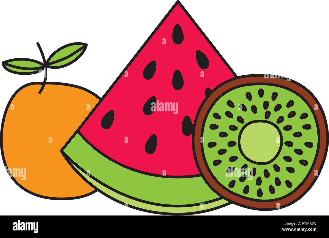 fruits fresh organic Stock Vector Image & Art - Alamy