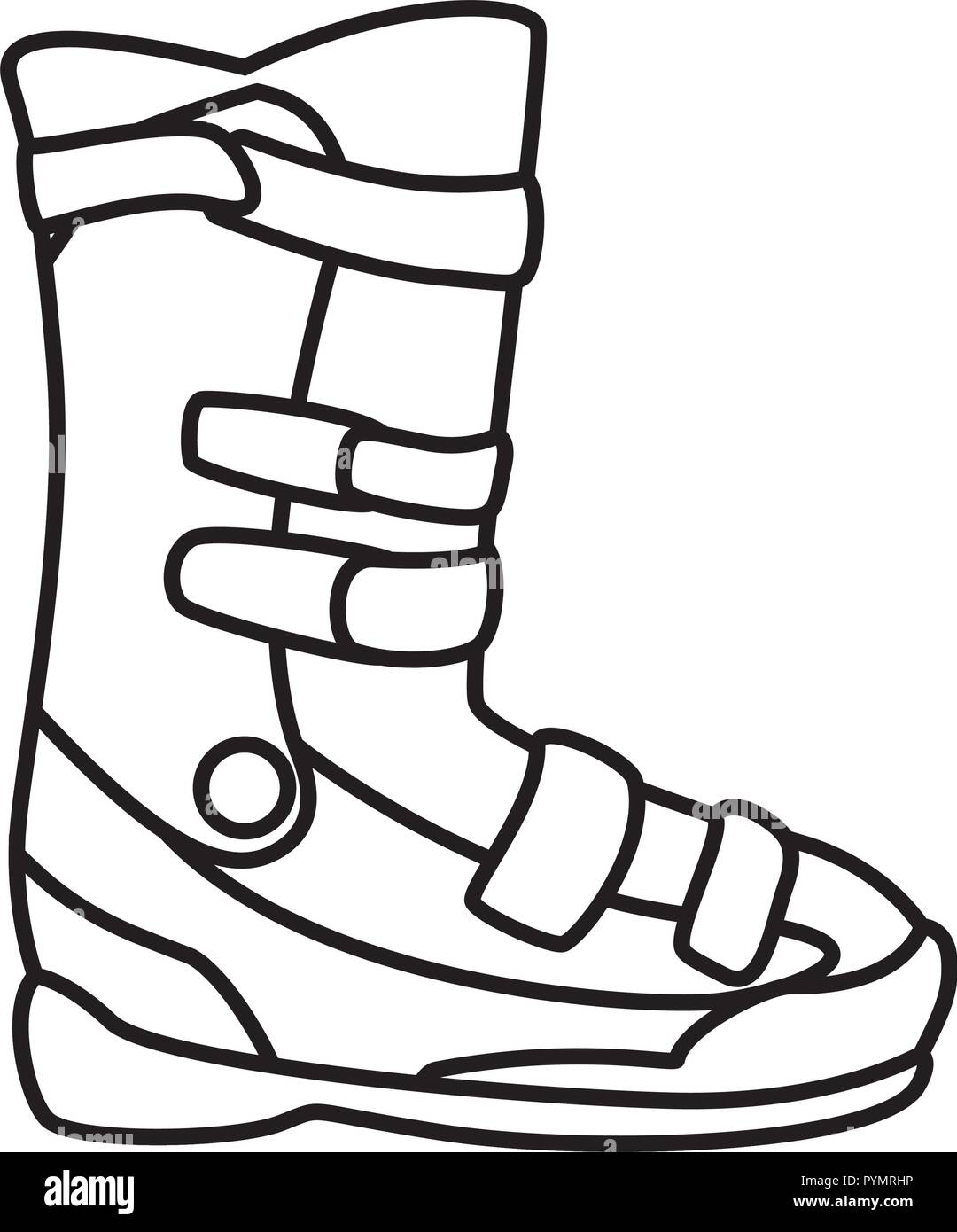 Snowboard shoes Stock Vector Images - Alamy