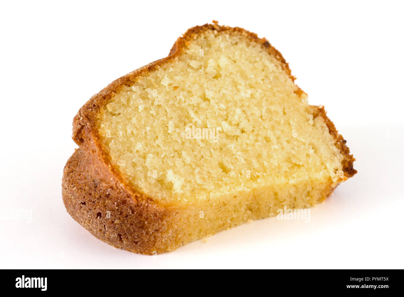 sponge, madeira or pound cake on white Stock Photo