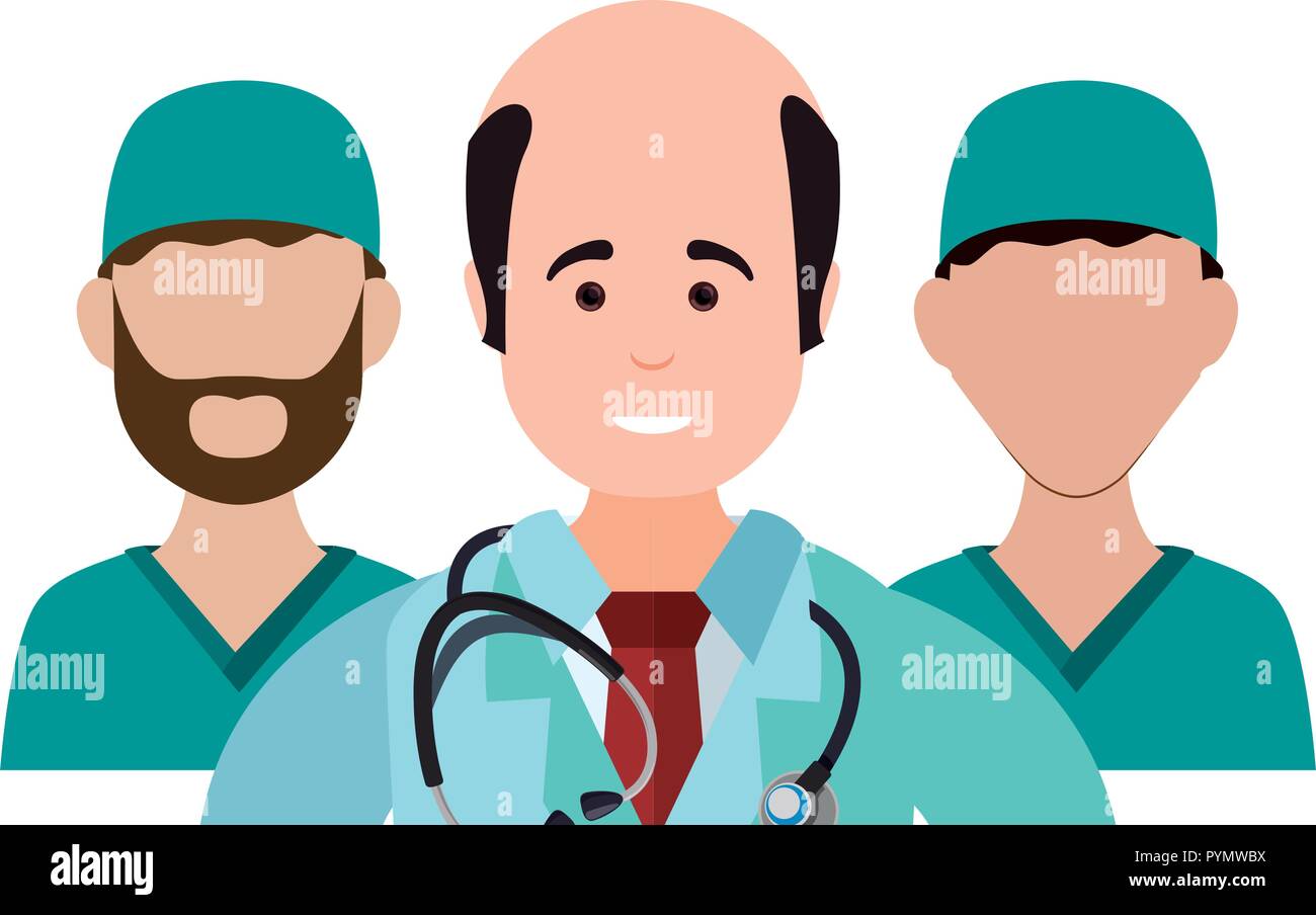 doctors medical staff avatars characters vector illustration design ...