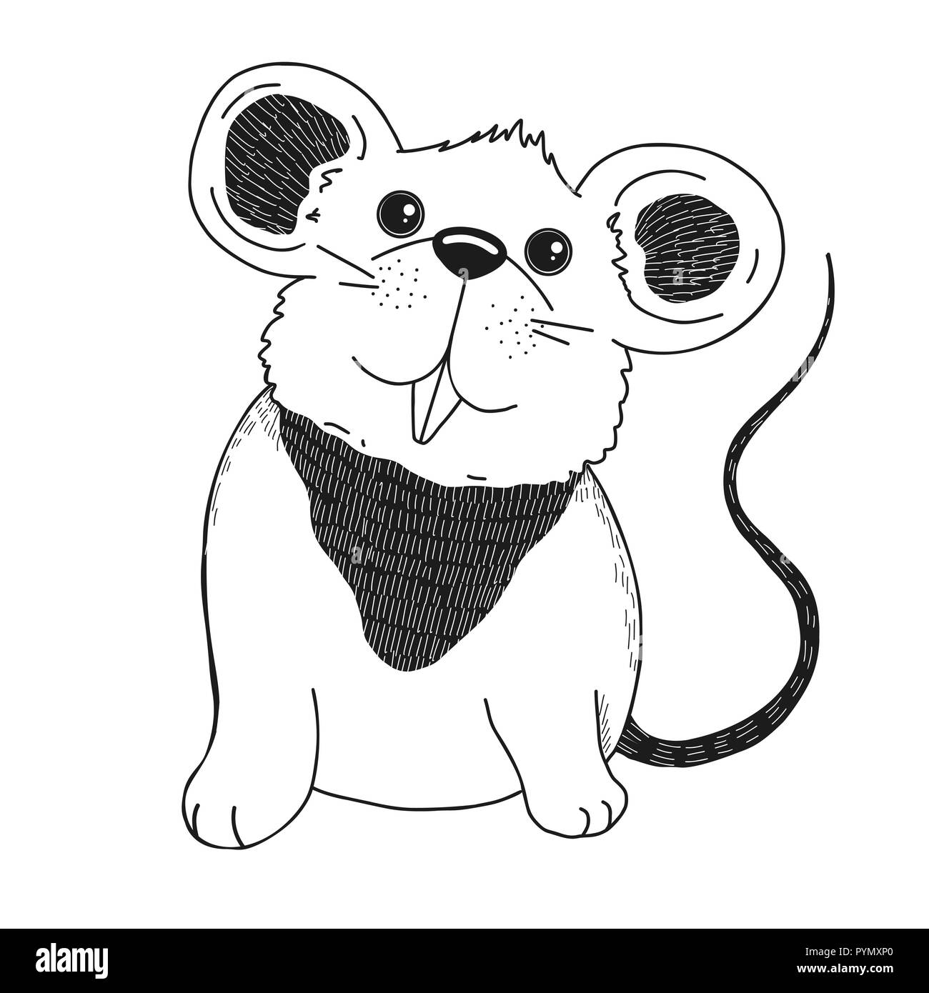 Hand Drawn Cartoon Sketch Illustration Of House Mouse Royalty Free SVG  Cliparts Vectors And Stock Illustration Image 27945526