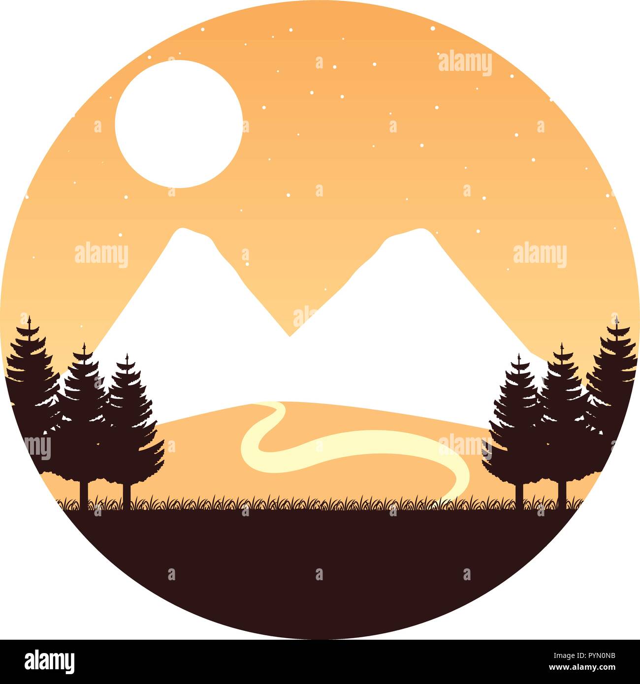 nature landscape background Stock Vector Image & Art - Alamy
