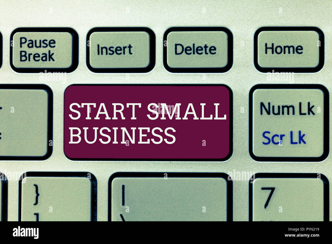 Handwriting Text Writing Start Small Business Concept Meaning Aspiring Entrepreneur A New Venture Trade Industry Stock Photo Alamy