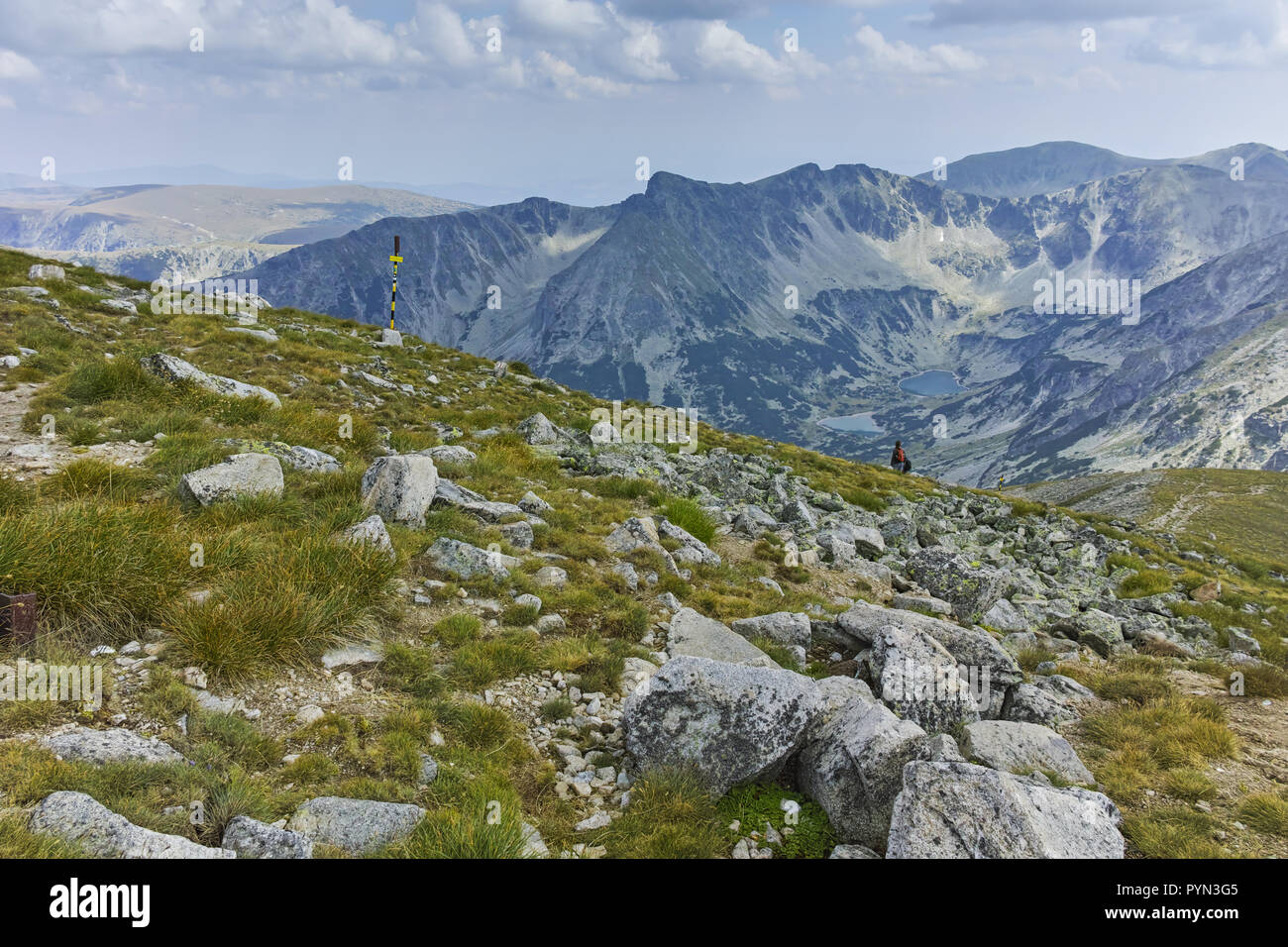 Landscape from Musala Peak, Rila mountain, Bulgaria Stock Photo - Alamy