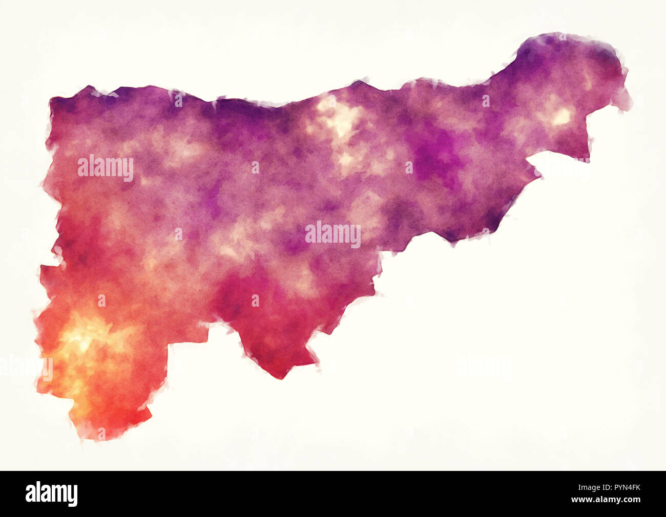 KomaromEsztergom county map of Hungary in front of a white background Stock Photo Alamy