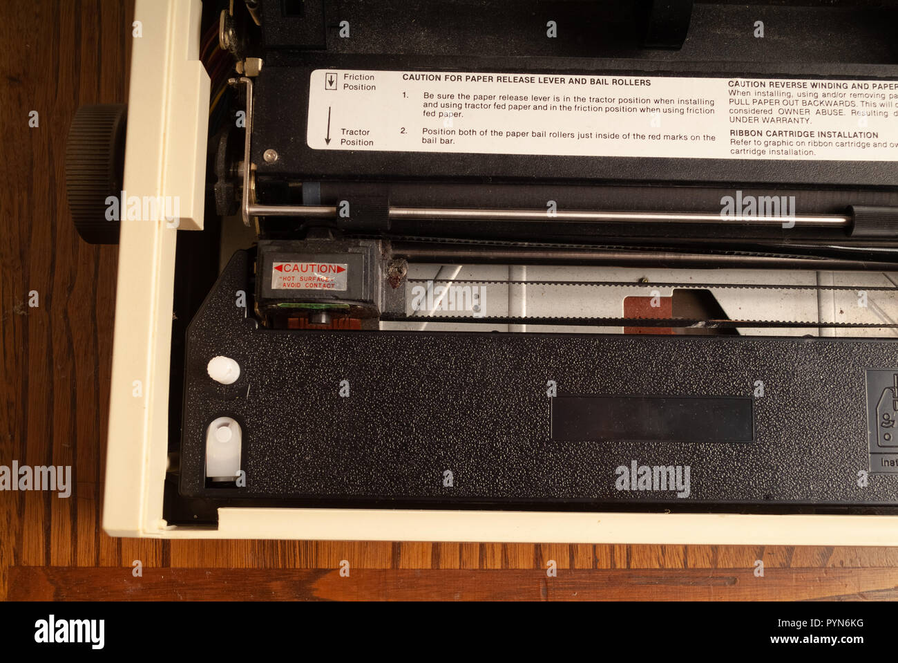 1980s dot matrix printer Stock Photo Alamy